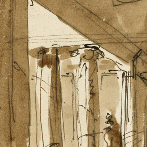 Drawing, Stage set