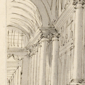 Drawing, Stage Design, Palace Interior, early 19th century