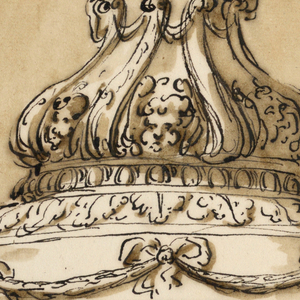 Drawing, Baptismal font