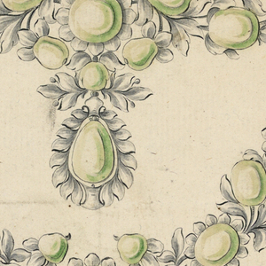 Drawing, Design for necklace and earring, ca. 1785