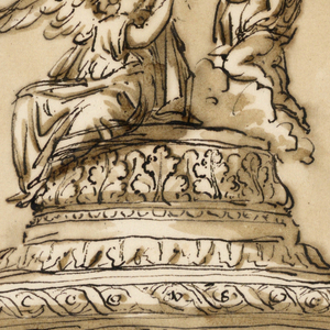 Drawing, Baptismal font
