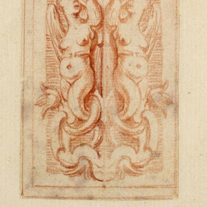 Drawing, Design for Stucco Decorations of Panels, mid- 18th century