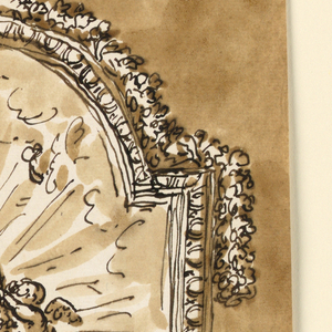 Drawing, Frame for small devotional picture