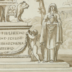 Drawing, Sepulchral Monument for Poet Orsini of Rome, after 1795