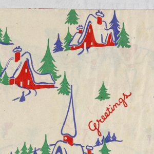 Wrapping Paper, Greetings, 1940–1959