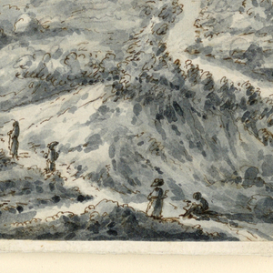 Drawing, A Valley Pass, 1800