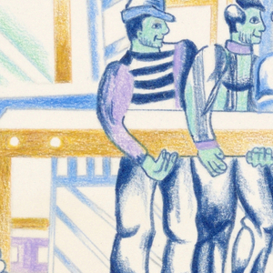 Drawing, Textile Design, 1973–76