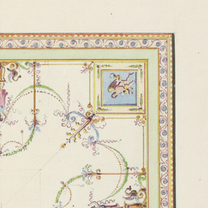 Drawing, Square Ceiling Design, 18th century