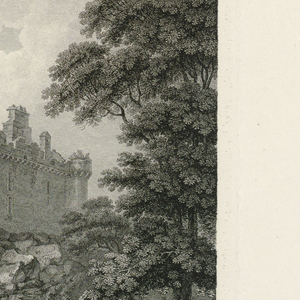 Print, View of Craigmillar castle, 1782