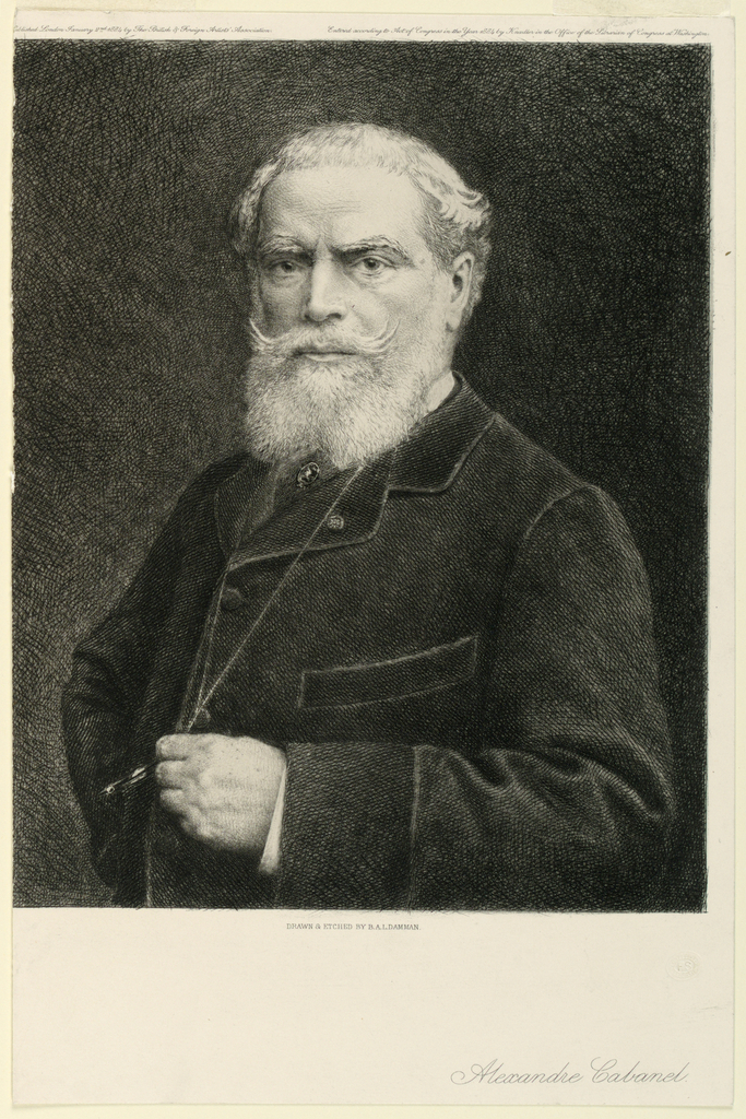 Print, Portrait of Alexander Cabanel