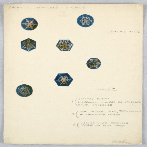 Drawing, Button Design: Snowflake Miracle