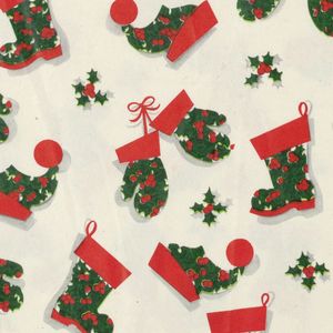 Wrapping Paper, Mittens, Hats and Boots, 1940–1959