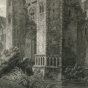 Print, View of Wingfield Castle, 1781