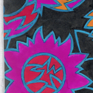 Drawing, Textile Design, 1968–70
