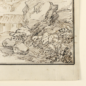 Drawing, Landscape with Cows, ca. 1800