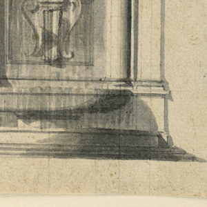 Drawing, Design for a Fountain with Papal Keys, 1750–1775