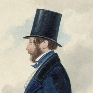 Drawing, Portrait of Unidentified Man, 1870–80
