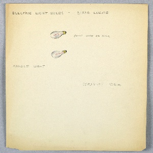 Drawing, Bright Idea Button Design: Electric Light Bulbs