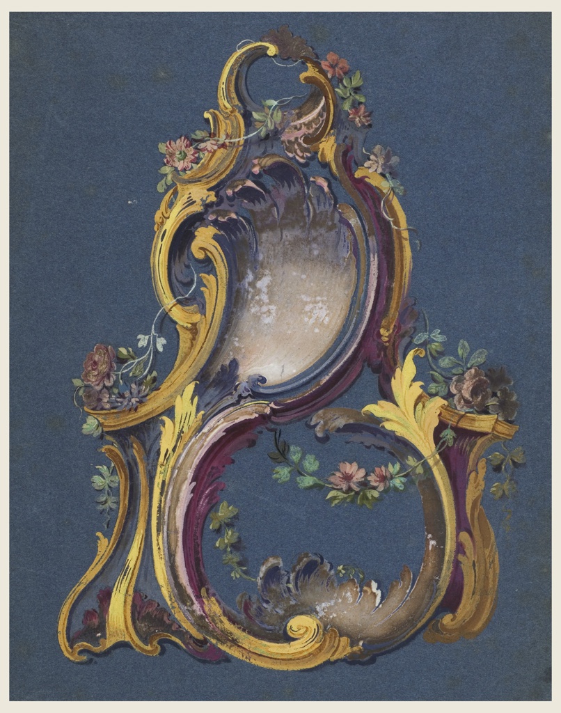 Drawing, Design for a Rocaille Ornament