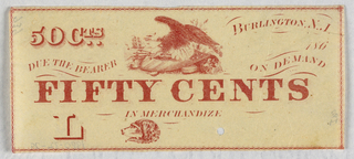 Print, Fifty Cents, Burlington, N.J.