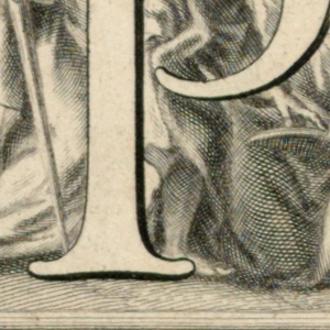 Print, Decorated capital letters O and P, 1715