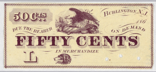 Print, Fifty Cents, Burlington, N.J.