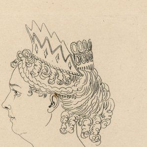 Print, Mrs. Entwistle as Elvira, 1825