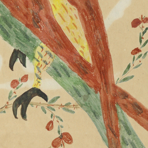 Calligraphy, A Parrot