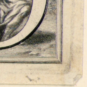 Print, Decorated capital letters O and P, 1715