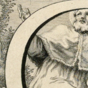 Print, Decorated letter C, 1715