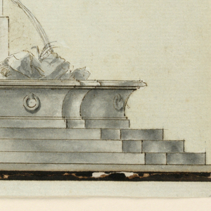 Drawing, Elevation of a Fountain, ca. 1790
