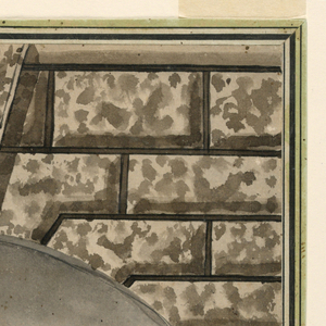 Drawing, Elevation of a Fountain, 1820–1850