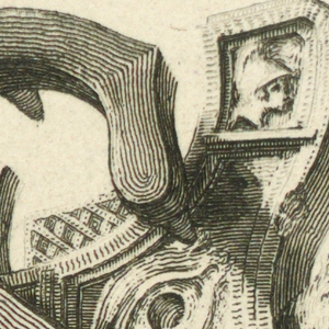 Print, Etching. Figural letter. Capital S., ca. 1770