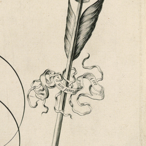 Print, "Vive le Plume" Incunabulum page, before 1500