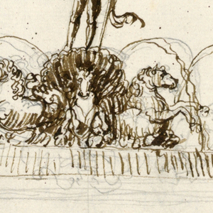 Drawing, Project for a Fountain, late 18th century