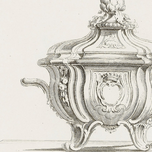 Print, Pot a Oil., Terrine, 5th Plate, 1740