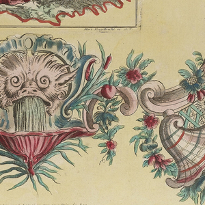 Print, Fire Screen:  The Sense of Taste, ca. 1750