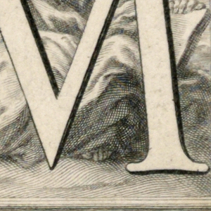 Print, Decorated capital letters M and N, 1715