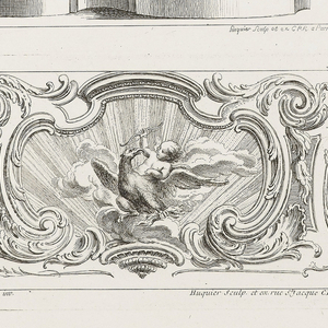 Print, Ornamental Panel, plate 33, from Oeuvres de Juste-Aurèle Meissonnier (Works by Juste-Aurèle Meissonnier), 1695–1750