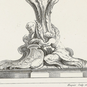 Print, Ciboire (Ciborium), plate 80, from Oeuvres de Juste-Aurèle Meissonnier (Works by Juste-Aurèle Meissonnier), 1695–1750