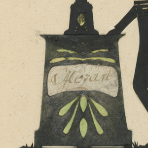 Decoupage, D coupage Silhouette: Hom, 1790–1800