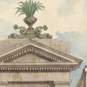 Drawing, Fountain in a Niche, 1800–1820