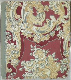 Sidewall - Sample, Album of Authentic Reproductions of Famous Historical Wall Papers