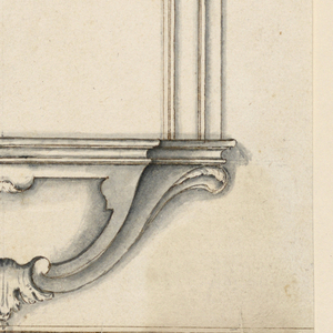 Drawing, Project for a Window Case, 1775–1800