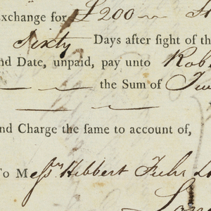 Bank Note, Bank Exchange, late 18th century