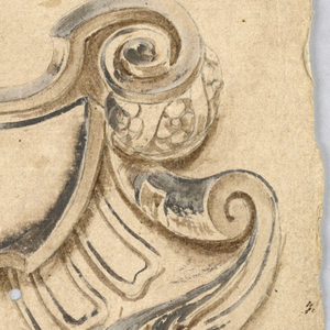 Drawing, Design for an Escutcheon, 1700–1725