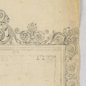 Drawing, Design for the Cresting on the Back of a Coach, 1833–40