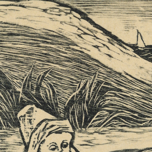 Woodblock, At the Seashore