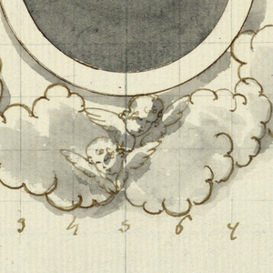 Drawing, Project for the elevation of the frame of a receptacle for a monstrance, 1825–50