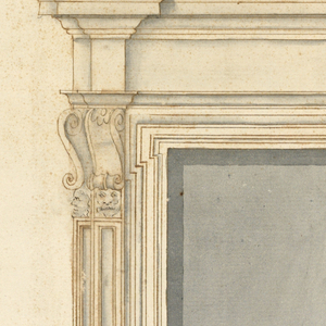 Drawing, Project for a Window Case, 1650–1700